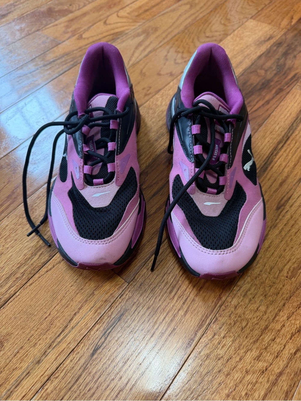 PUMA RS-Fast Block Pink Chunky Sneakers Size 6.5 Youth Kids Women Equivalent 8
